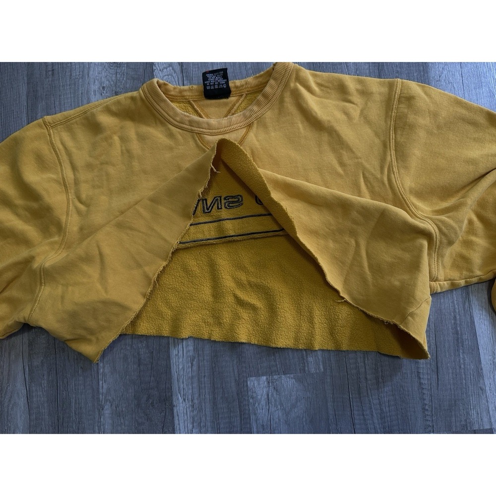 Vintage Ralph Lauren Polo Jeans Co Women's Cropped USA Flag Sweatshirt XX-Large - Picture 8 of 14